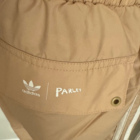 Adidas x Parley track pants, beige, size small - Picture 4 of 12